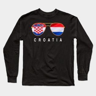 Croatia Sunglasses, Croatia Flag, Croatia gift , Croatian Long Sleeve T-Shirt